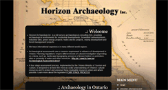 Desktop Screenshot of horizonarchaeology.com