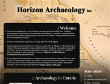 Tablet Screenshot of horizonarchaeology.com